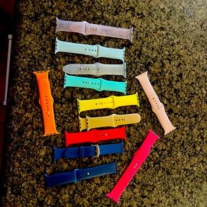 Like New condition iwatch (apple) watch bands for 42-44mm. Sold ALL together